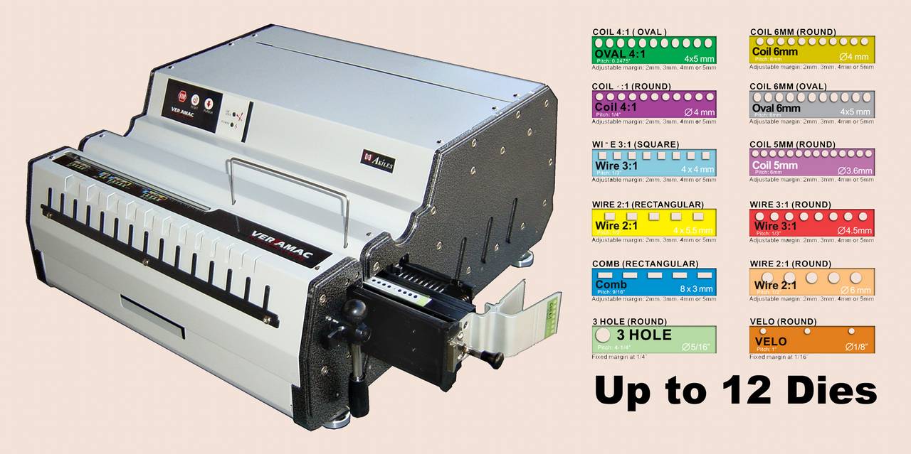 VERSAMAC ELECTRIC PUNCH E-Z Change Die Set System VERSAMAC ELECTRIC PUNCH E-Z Change Die Set System