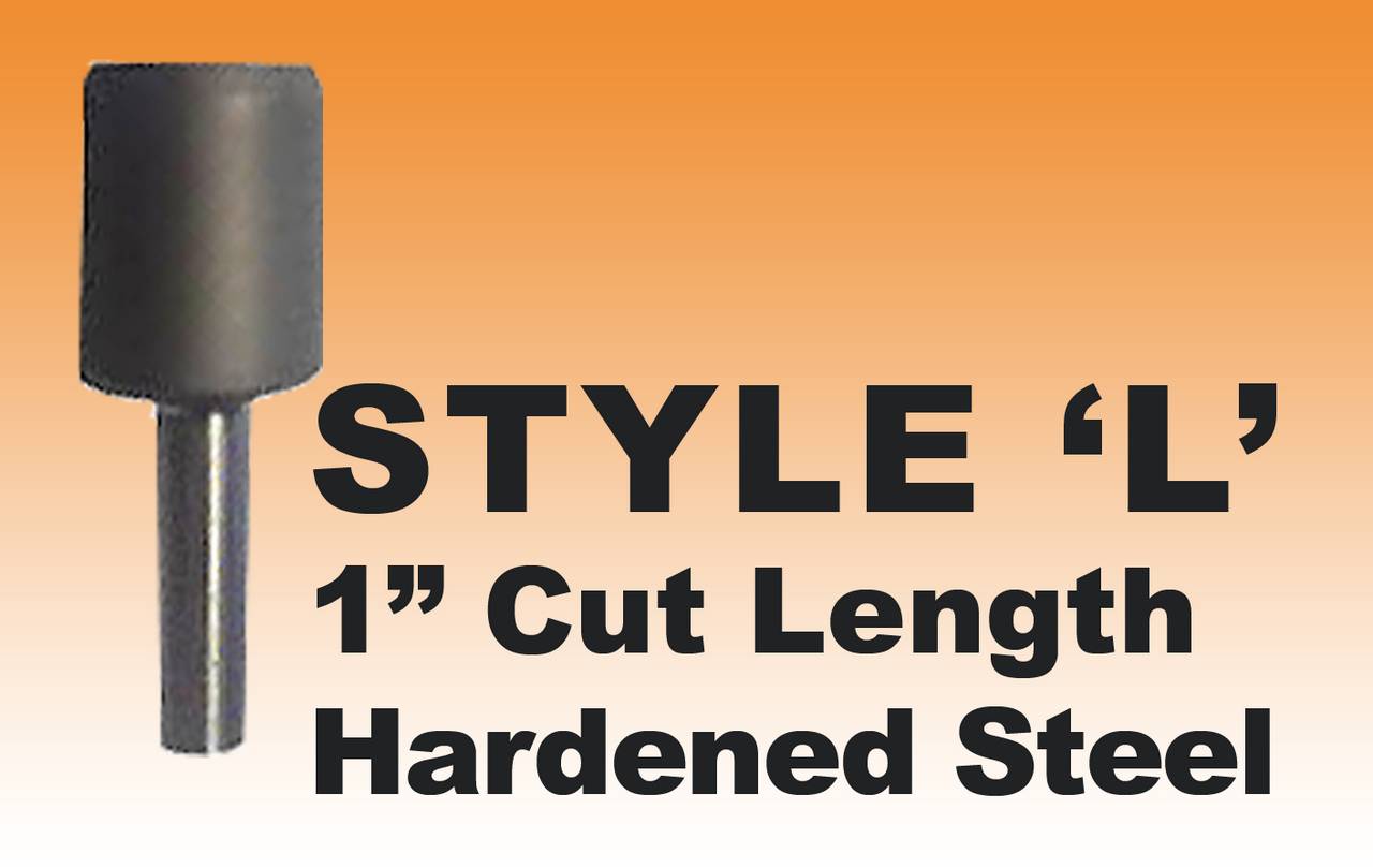DRILL BIT- STYLE L - 1/4" Premium Hardened Steel 1" Cut Length