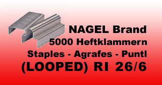 STAPLES, BOOKLETMAKER 1/4" 5000/Box, 5 to 33 sheets STAPLES, BOOKLETMAKER 1/4" 5000/Box, 5 to 33 sheets