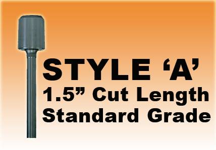 DRILL BIT- STYLE A - 3/16" Standard grade 1-1/2" Cut Length